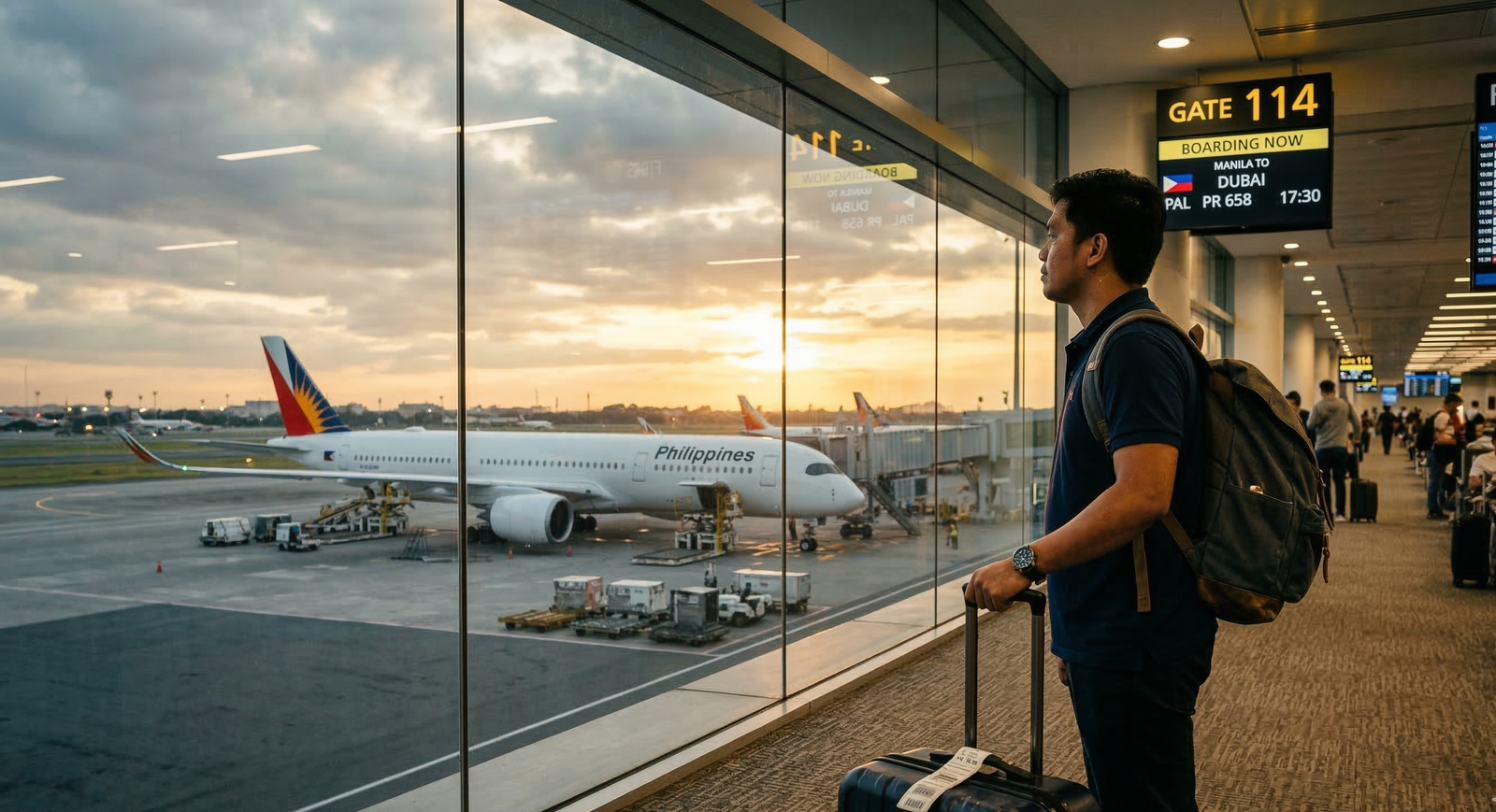 Filipino workers applying for overseas jobs abroad